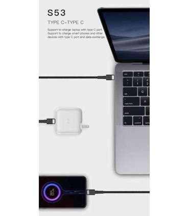 Orsen S53 Type C to Type C 3A 1m black