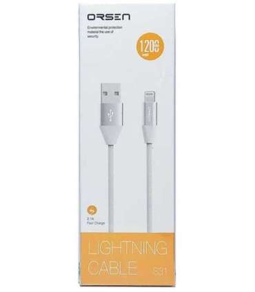 Orsen S32 Micro Data Cable 2.1A 1.2m grey