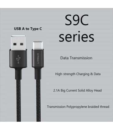 Orsen S9C USB A and Type C 2.1A 1m black