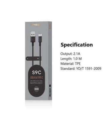 Orsen S9C USB A and Type C 2.1A 1m black
