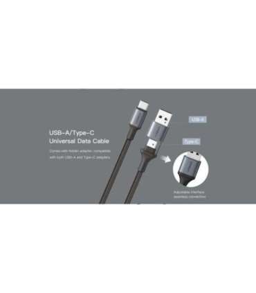 Orsen S8 2-IN-1 USB and Type-C 5A 1.5m black