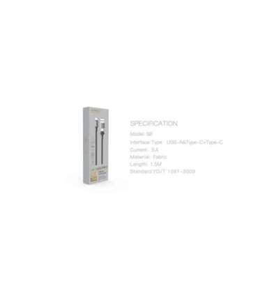 Orsen S8 2-IN-1 USB and Type-C 5A 1.5m black