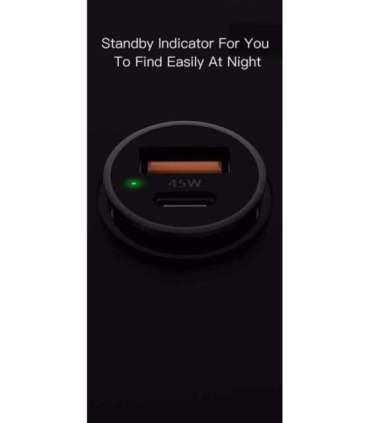 Orsen C8 45W Mini Car Charger black