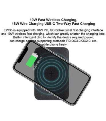Orsen EW35 Wireless Power Bank 10000mAh black