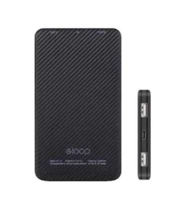 Eloop E30 Mobile Power Bank 5000mAh black