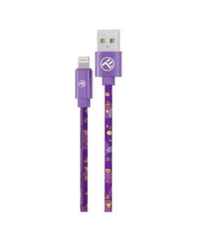 Tellur Graffiti USB to Lightning Cable 3A 1m Purple