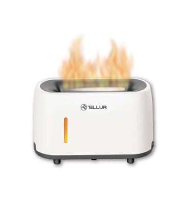 Tellur Flame aroma diffuser 240ml, 12 hours, remote control, white