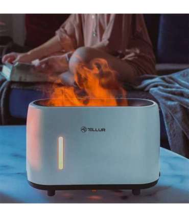 Tellur Flame aroma diffuser 240ml, 12 hours, remote control, white