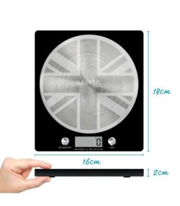 Salter 1036 UJBKDR Great British Disc Digital Kitchen Scale