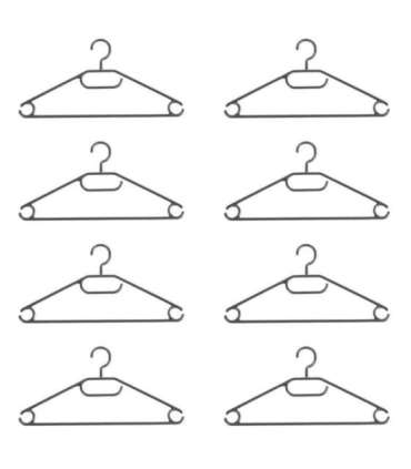 Beldray LA072684FEU7 Eco Recycled Hangers Black
