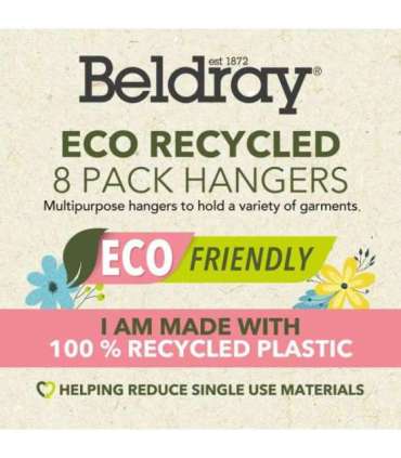 Beldray LA072684FEU7 Eco Recycled Hangers Black