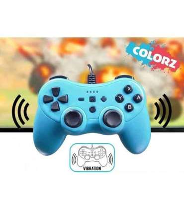 Subsonic Wired Controller Colorz Neon Blue for Switch