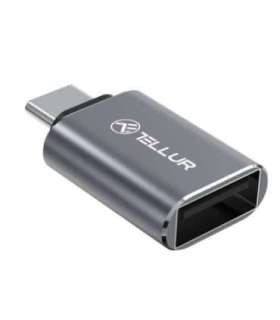 Tellur USB-C to USB-A M/F Adapter 10Gbps, 3A Aluminum Alloy