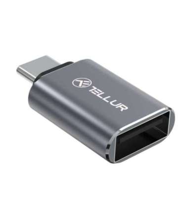 Tellur USB-C to USB-A M/F Adapter 10Gbps, 3A Aluminum Alloy