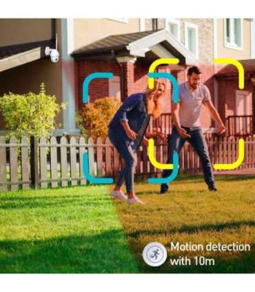 Tellur Smart WiFi Outdoor Camera 3MP, UltraHD, Autotracking, PTZ white