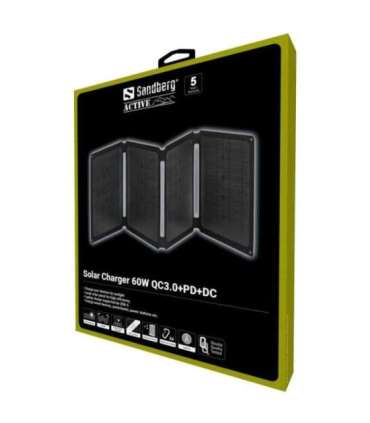 Sandberg 420-80 Solar Charger 60W QC3.0+PD+DC