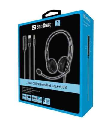 Sandberg 126-21 2in1 Office Headset Jack+USB
