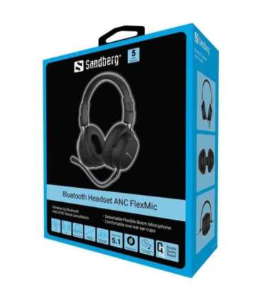 Sandberg 126-36 Bluetooth Headset ANC FlexMic