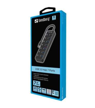 Sandberg 134-33 USB 3.0 Hub 7 Ports