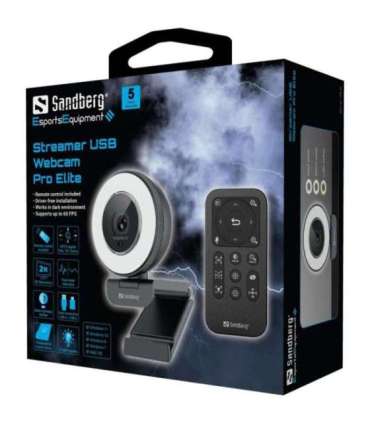 Sandberg 134-39 Streamer USB Webcam Pro Elite