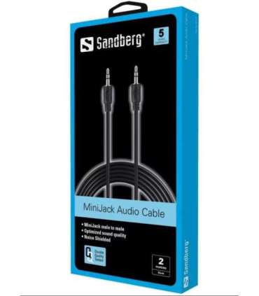 Sandberg 501-24 MiniJack Cable M-M 2m