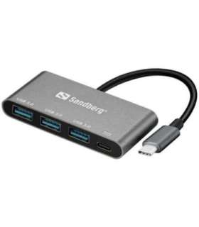 Sandberg 136-03 USB-C to 3xUSB 3.0 Hub + PD