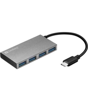 Sandberg 136-20 USB-C to 4 xUSB 3.0 Pocket Hub