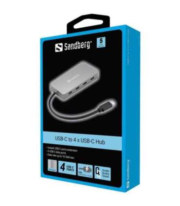 Sandberg 136-41 USB-C to 4 x USB-C Hub