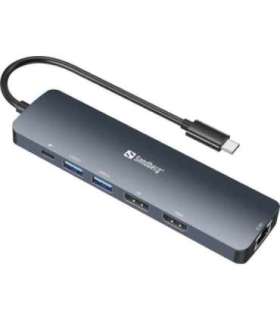 Sandberg 136-43 USB-C 8K Display Dock
