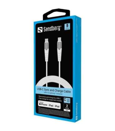 Sandberg 136-48 USB-C PD to Lightning MFI 2M