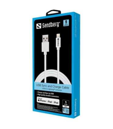 Sandberg 440-75 USBLightning MFI 1m White