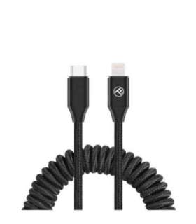 Tellur Extendable USB-C to Lightning Cable PD27W up to 1.8m Black