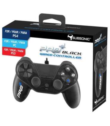 Subsonic Pro 4 Wired Controller for PS4 Black