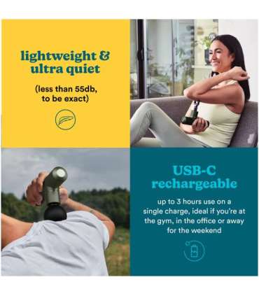 Homedics HHP-65GN MYTI Mini Massage Gun Evergreen