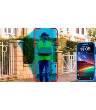 Tellur Smart WiFi Video DoorBell 1080P, Unlock function, Indoor chime, grey