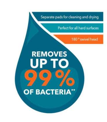 Beldray LA029418FEU7 No Chem Flat Mop with 2 Refill