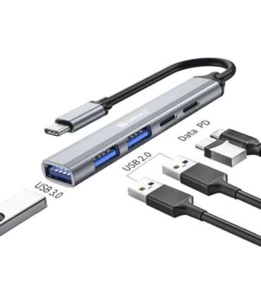 Sandberg 336-50 USB-C to 3xUSB-A+2xUSB-C Saver
