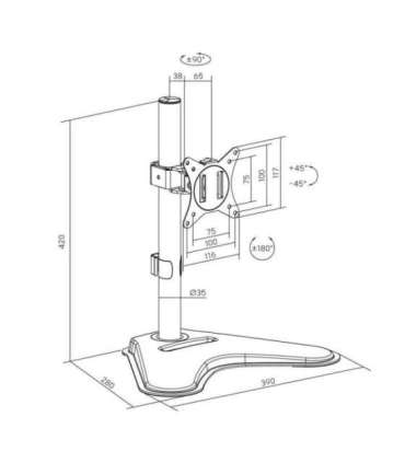 Sbox LCD-F012-2 (17-32/9kg/100x100)
