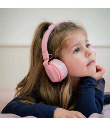 Tellur Buddy Bluetooth Over-Ear Headphones Pink