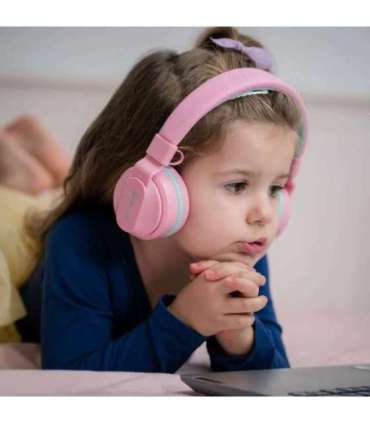 Tellur Buddy Bluetooth Over-Ear Headphones Pink