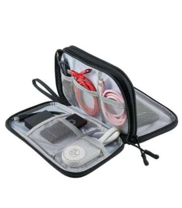 Tellur Universal travel cable organiser Black