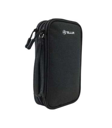 Tellur Universal travel cable organiser Black