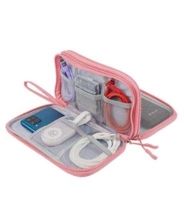 Tellur Universal travel cable organiser Pink