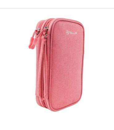 Tellur Universal travel cable organiser Pink