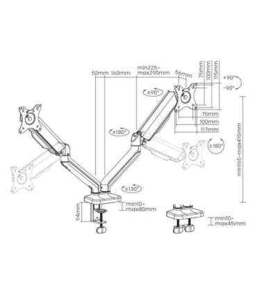 Sbox Desktop LCD-S024-2 (17-32/2x2-9kg/100x100)