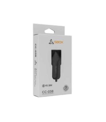 Sbox Car Charger CC-038 38W Black