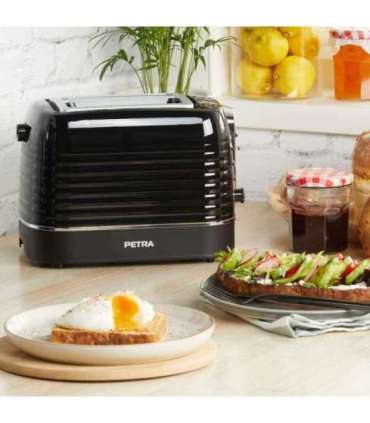 Petra PT5573BLKVDE Oscuro 2 slice toaster