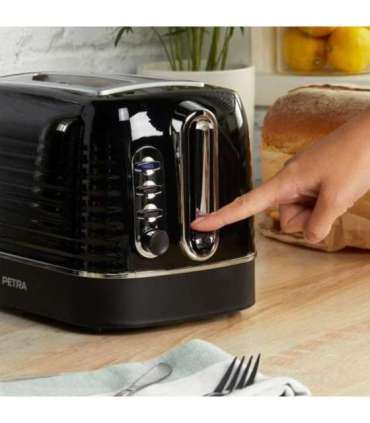 Petra PT5573BLKVDE Oscuro 2 slice toaster