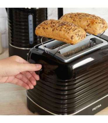 Petra PT5573BLKVDE Oscuro 2 slice toaster