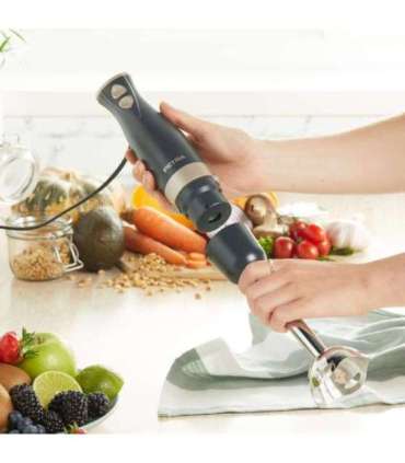 Petra PT5612BGRYVDE Hand blender blue grey/soft gold